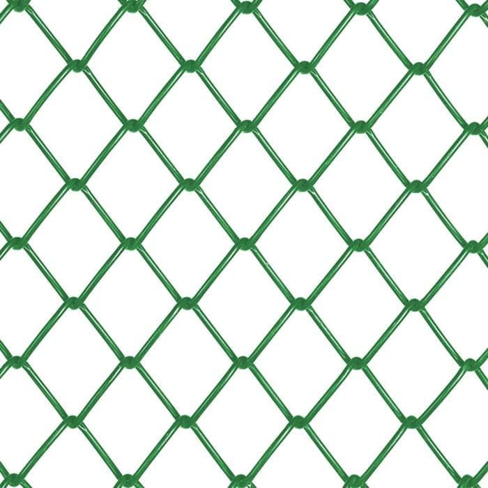 Сетка - рабица ячейка ТУ, с полимерным покрытием, 50×50 мм, толщина, 2.6 мм, рулон 1.5×10 м, зеленая — фото 2