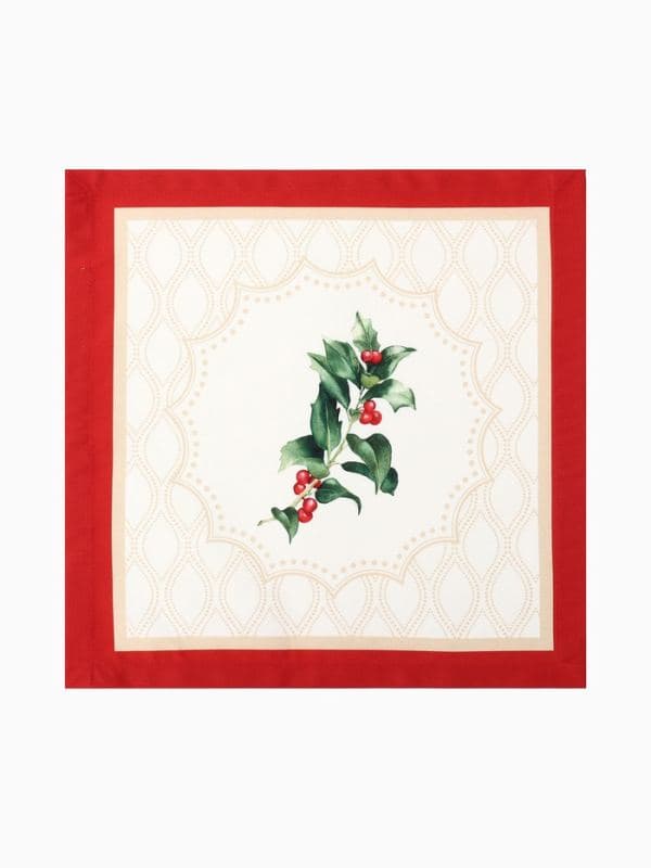 Салфетки сервировочные на стол «Этель» Christmas wreath, 40×40 см - 4 шт., саржа — фото 3