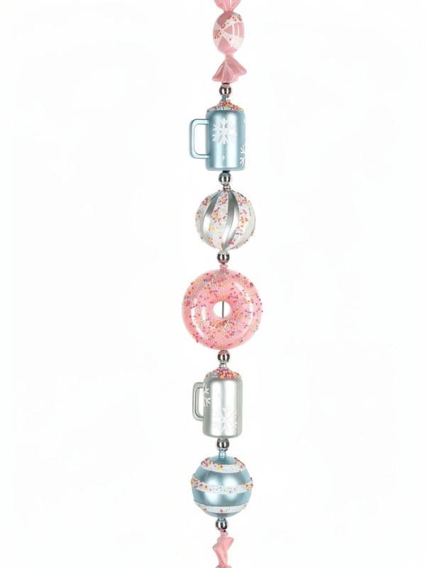 Гирлянда новогодняя 2 м «Вкусный день» (шар d=5.5 см, фигурки 7-9 см, 23±1 шт.) — фото 2