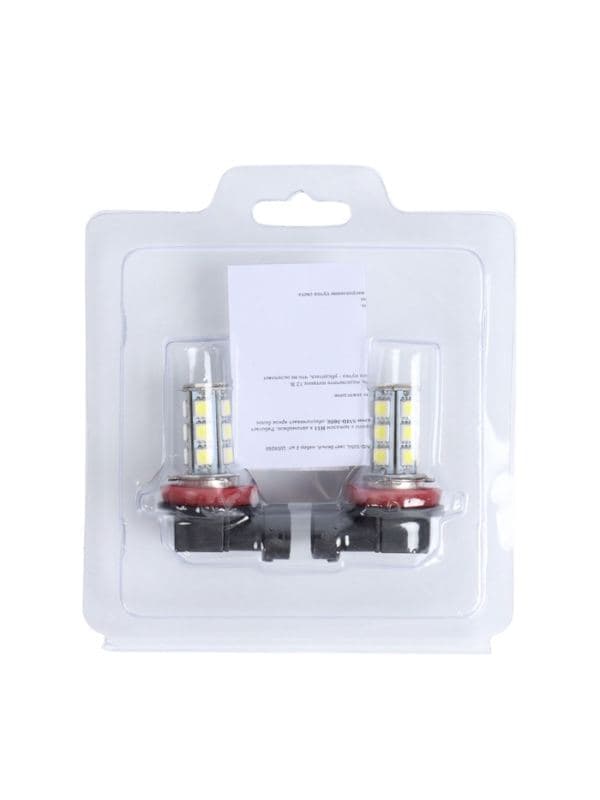 Лампа автомобильная светодиодная Cartage, H11, 12 В, 18 SMD-5050, свет белый, набор 2 шт. — фото 5