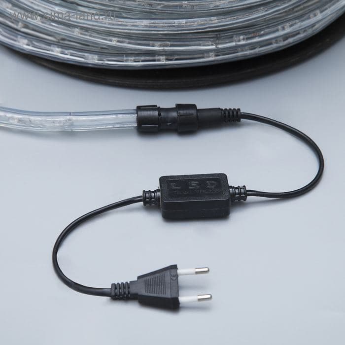 Световой шнур Luazon Lighting 13 мм, IP65, 100 м, 36 LED/м, 220 В, 2W, мерцание, свечение жёлтое — фото 3
