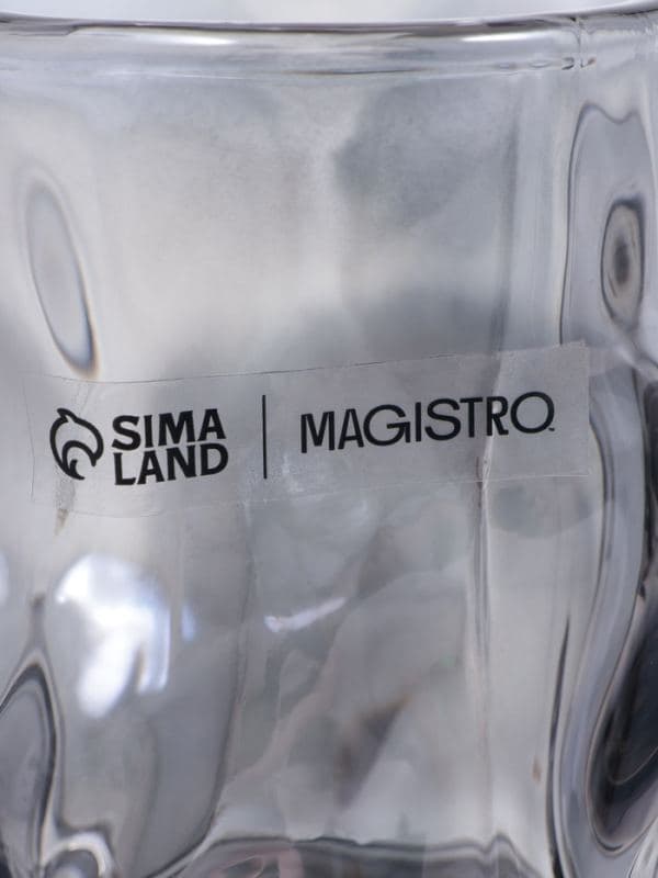 Стакан Magistro IceBar. Black, 150 мл, 7×7.5 см, стекло, серый — фото 4