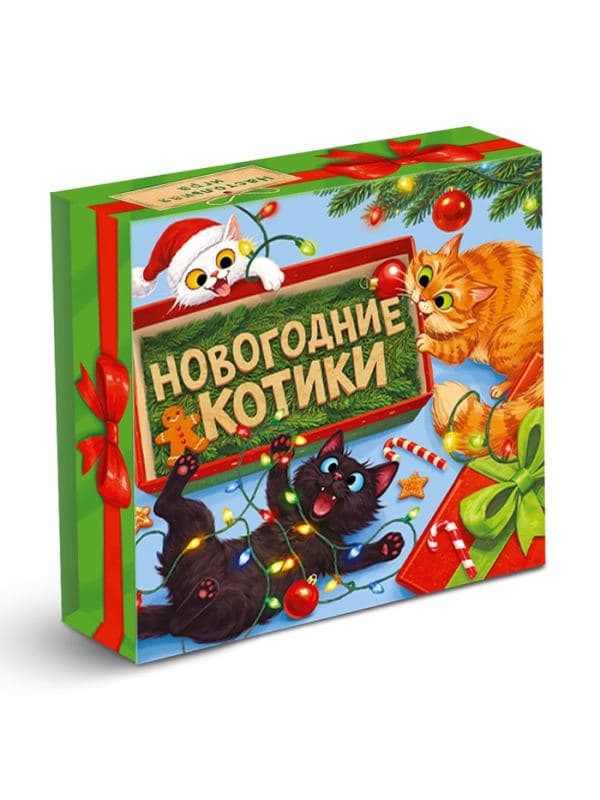 Настольная игра «Новогодние котики», 55 карт, 4+ — фото 3