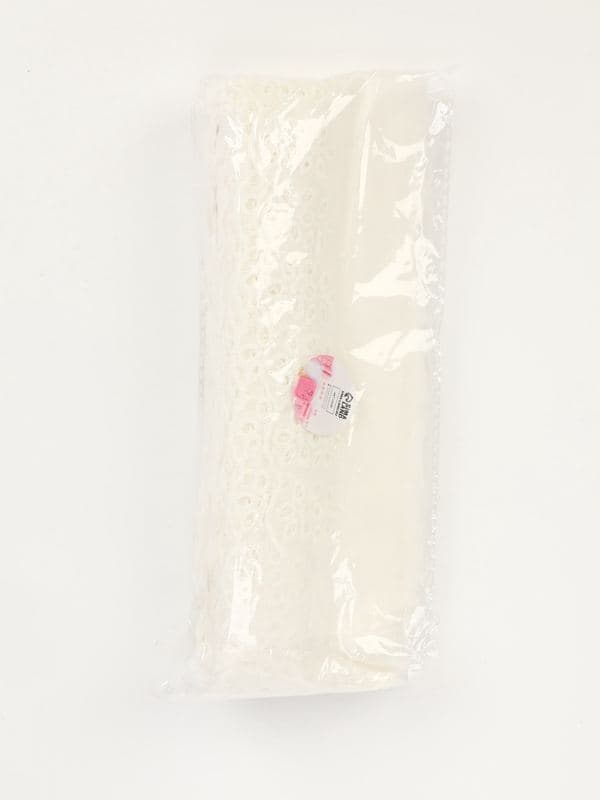 Кружево шитьё, 75 мм, 13.7±1 м, белое — фото 4