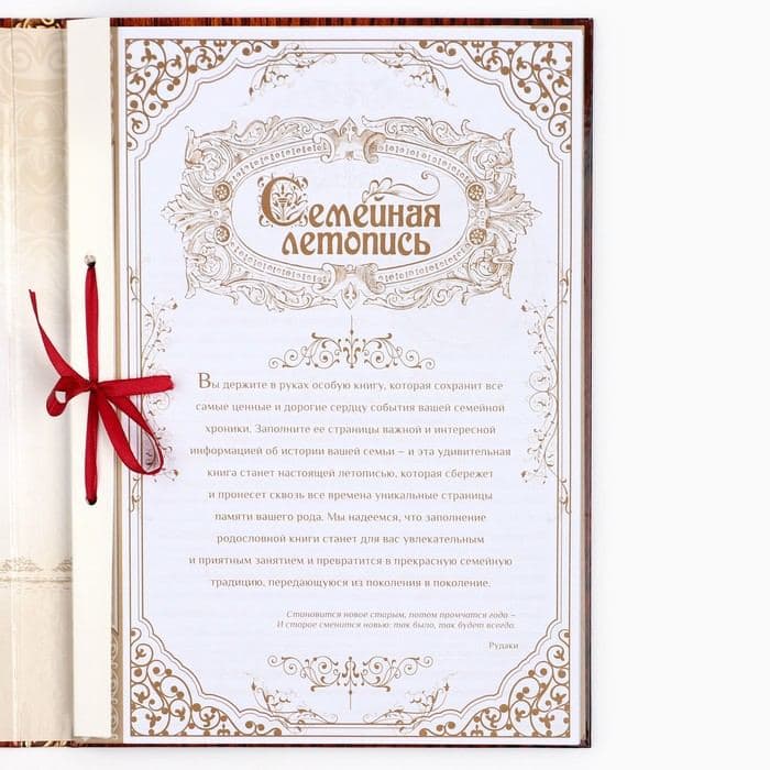 Родословная книга «Дерево», 50 листов, 22×31 см — фото 4