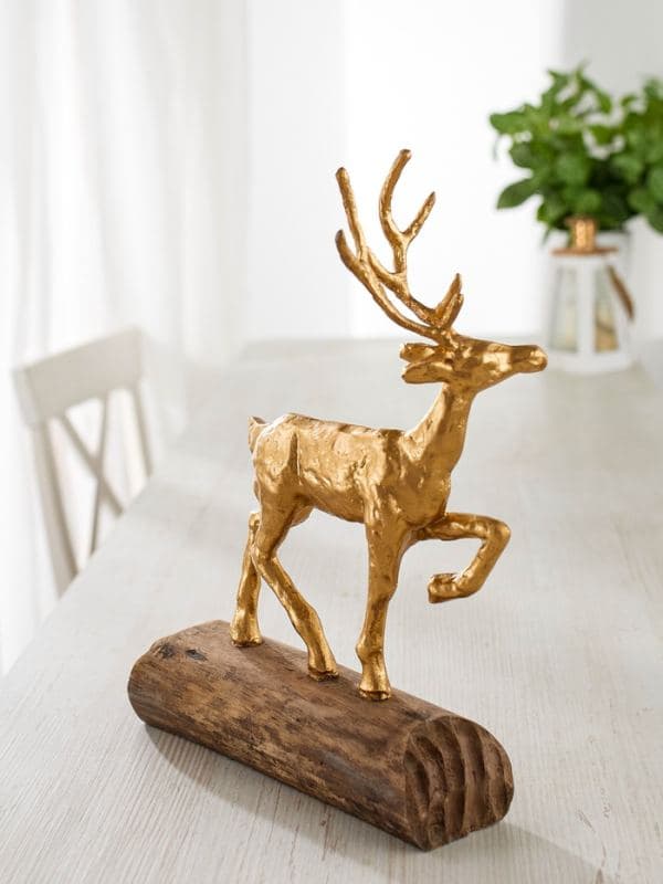 Статуэтка «Олень», 26.5×13×36 см, полимерная смола, манговое дерево — фото 4