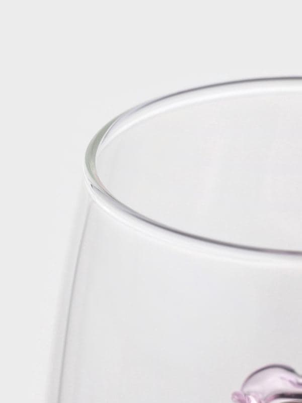 Кружка «Розочка», 320 мл, 9×12.5×9 см, с фигуркой, боросиликатное стекло, прозрачная, розовая — фото 5