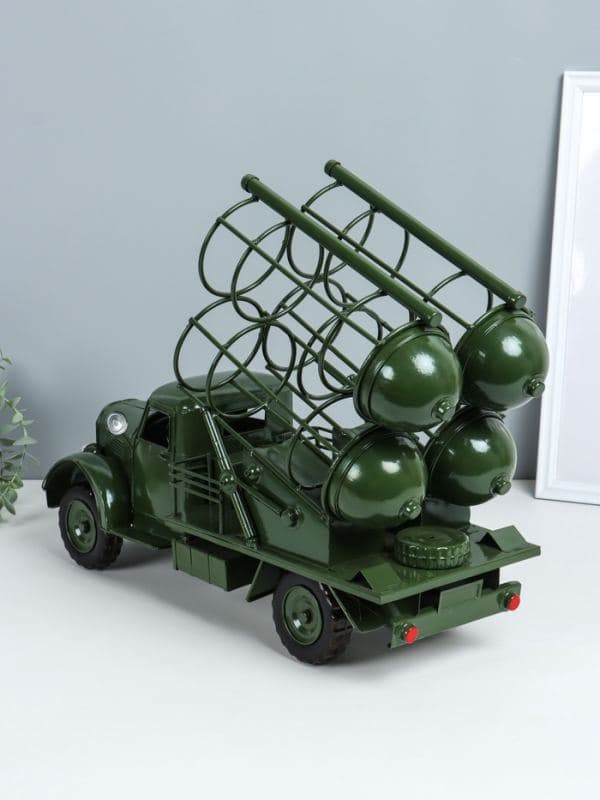 Фигурка металл, держатель для бутылок «Грузовик», мини-бар на 4 бутылки, зелёный — фото 5