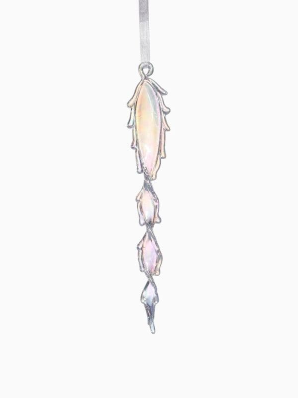 Ёлочная игрушка «Зимнее волшебство. Завитая сосулька», 22×3.5 см, прозрачный — фото 5