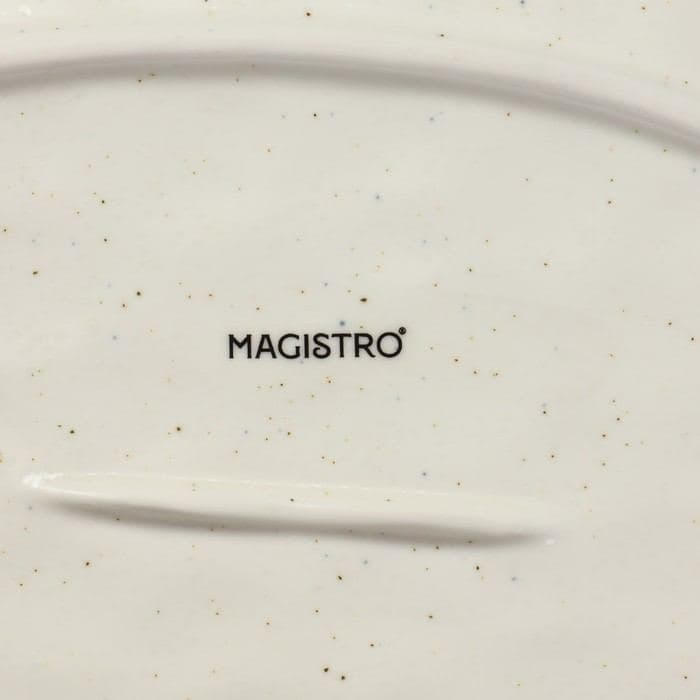Блюдо сервировочное Magistro Poursephona, 30.7×21.5 см, фарфор, бежевое — фото 5