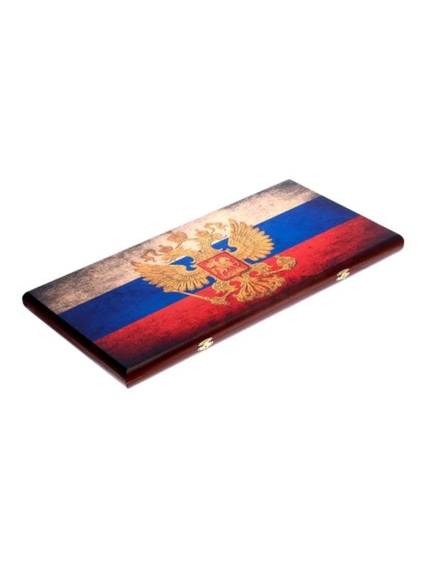 Настольная игра нарды с шашками «Герб России», деревянные большие, 60×60 см — фото 3