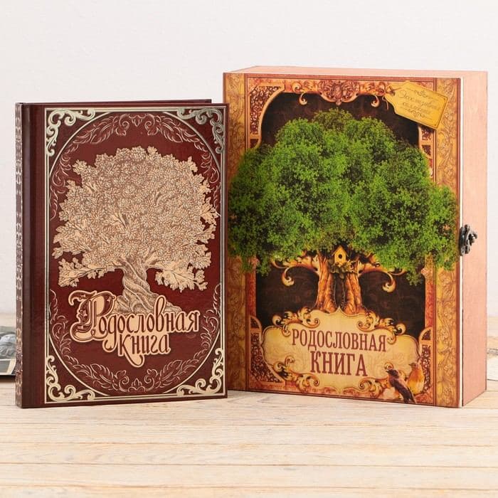 Родословная книга в шкатулке «Древо жизни», 56 листов, 20×26 см — фото 2
