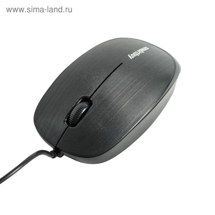 Мышь Smartbuy ONE 214-K, проводная, оптическая, 1200 dpi, USB, чёрная — фото 2