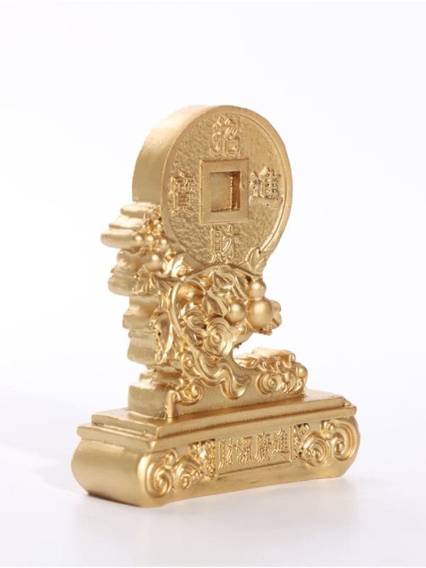 Фигурка полистоун «Китайская монета» 7.3×3×9.4 см — фото 2