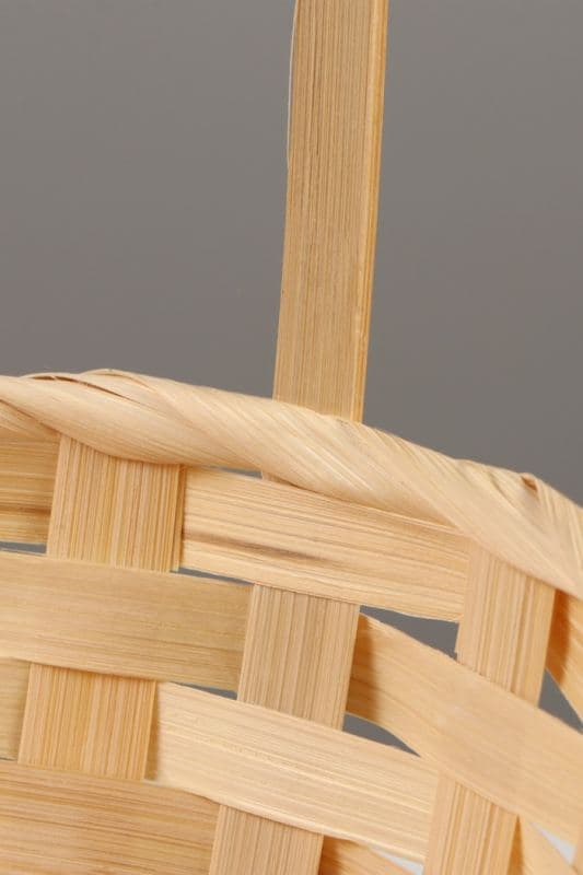 Корзина плетёная для хранения, 30×22×13 см, ручка h=36 см, бамбук, натуральный цвет, Greengo — фото 4