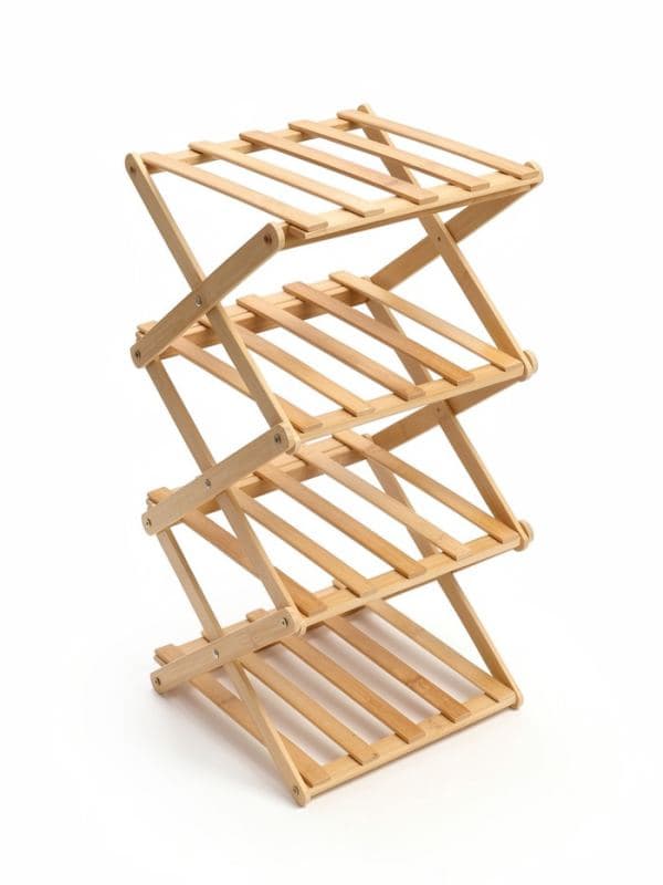 Полка для обуви «Сали», 4 яруса, бамбук, 24.5×25×56 см — фото 2