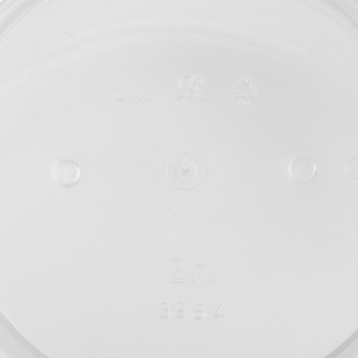 Горшок для орхидей прозрачный, 2 л, d=19 см, h=15 см, с поддоном, пластик — фото 4