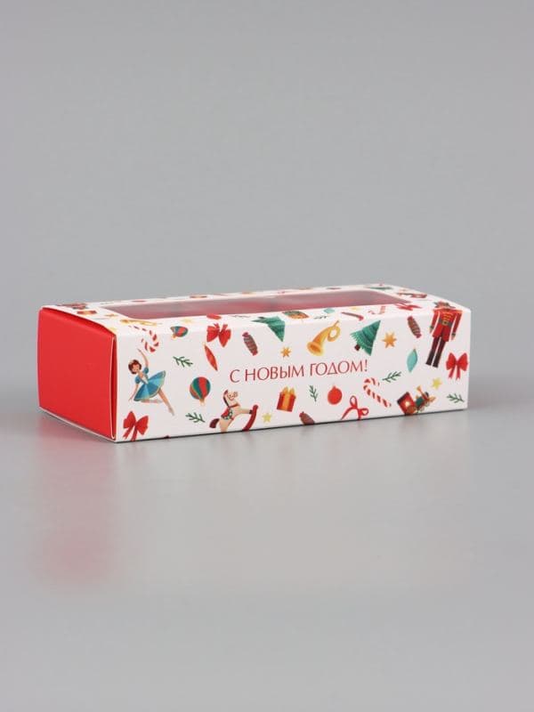Коробка для 3 конфет «Щелкунчик и игрушки», 13×5×3.3 см — фото 2