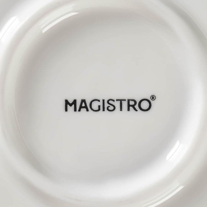 Блюдо сервировочное Magistro «Этюд», 35×3 см, фарфор, белое — фото 5