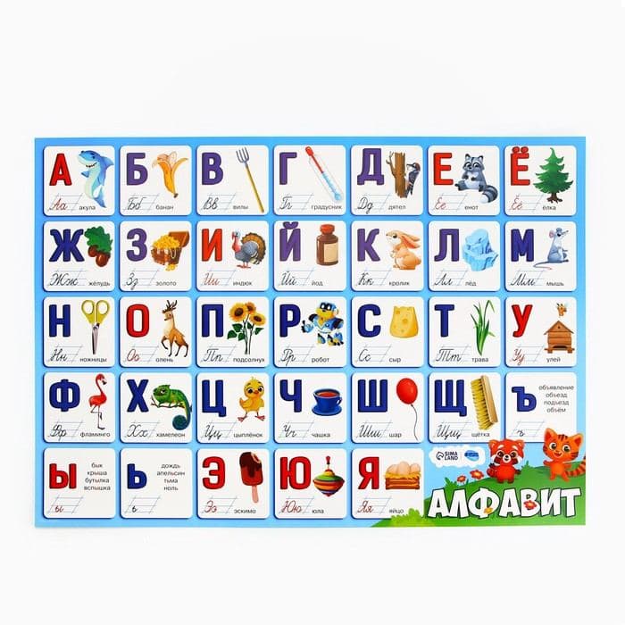 Обучающий плакат «Изучаем алфавит», А2 — фото 2