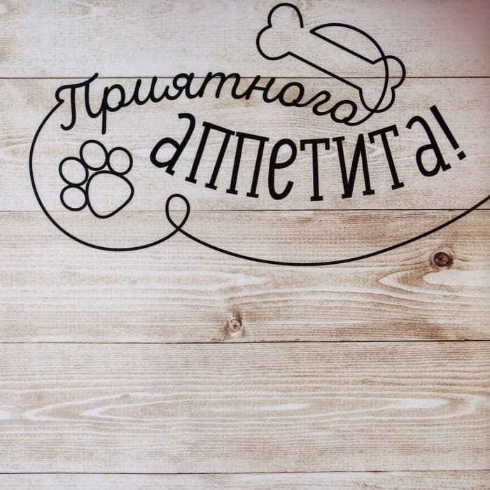 Коврик под миску нескользящий «Приятного аппетита», 43×28 см — фото 4