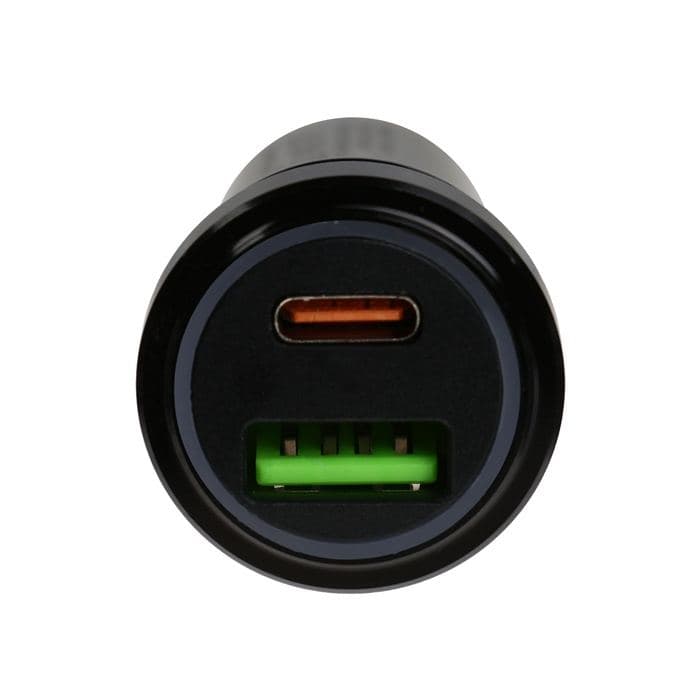 Автомобильное зарядное устройство Luazon AR-CA01, USB, Type-C, PD, 20 W, прозрачное, чёрное — фото 4