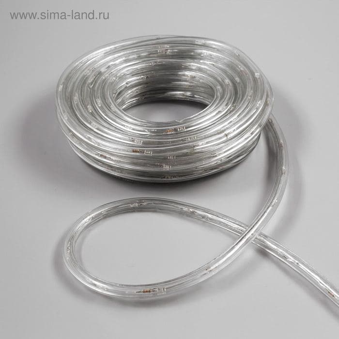 Световой шнур Luazon Lighting 10 мм, IP65, 10 м, 24 LED/м, 220 В, 8 режимов, свечение белое — фото 2