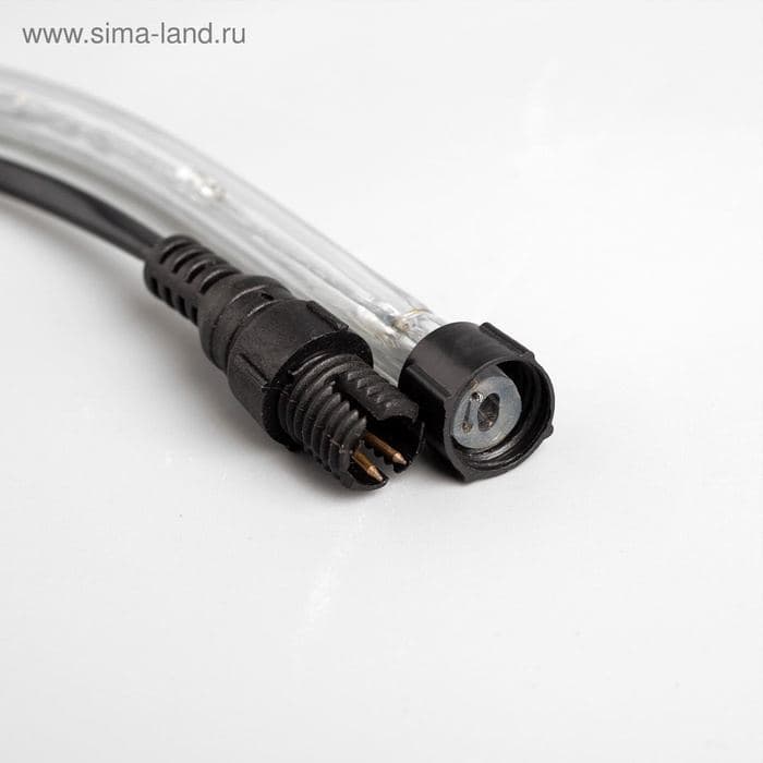 Световой шнур Luazon Lighting 10 мм, IP65, 10 м, 24 LED/м, 220 В, 8 режимов, свечение белое — фото 4