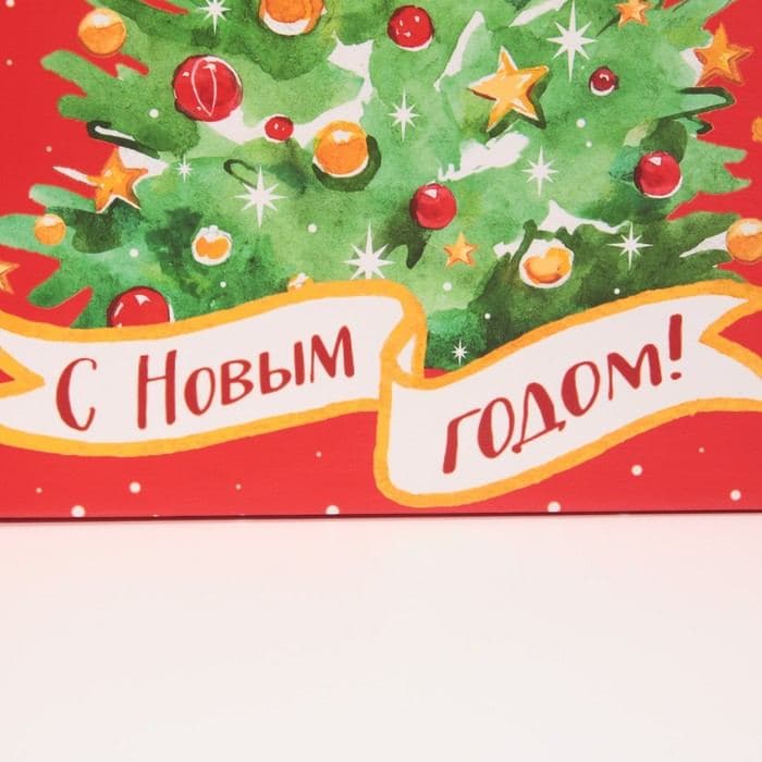 Пакет подарочный «Ёлочка», 25×22.5×10 см — фото 5