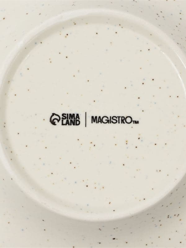 Тарелка для пасты Magistro Poursephona, 140 мл, d=21 см, фарфор, белая — фото 5