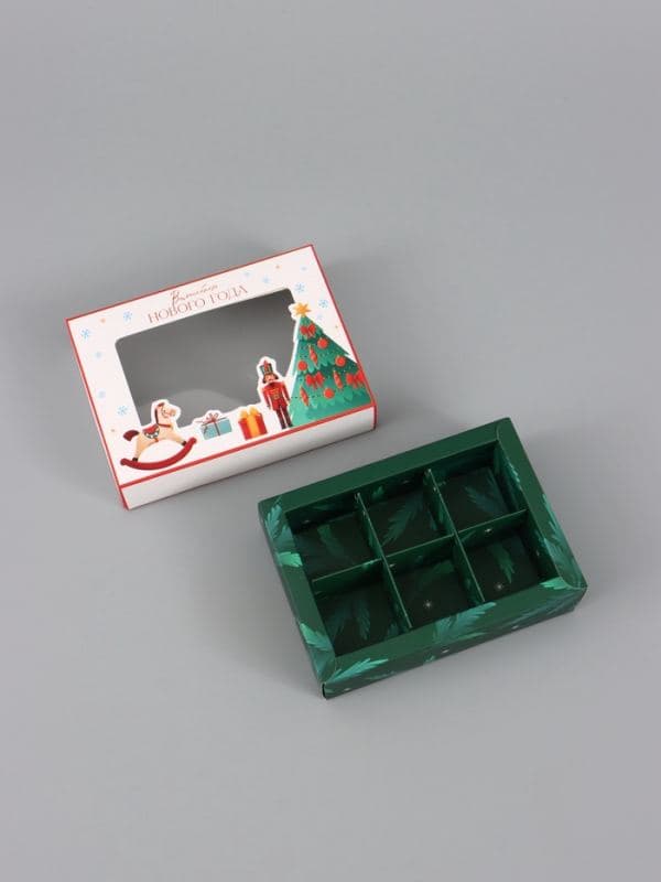 Коробка для 6 конфет «Волшебного Нового года!», 13.5×9.8×3.8 см — фото 4