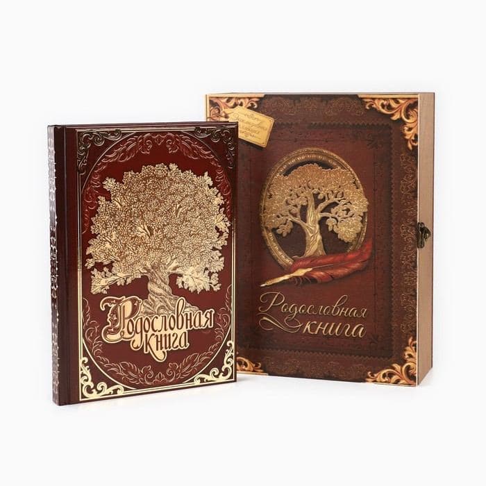 Родословная книга в шкатулке «Древо семьи», 56 листов, 20×26 см — фото 2