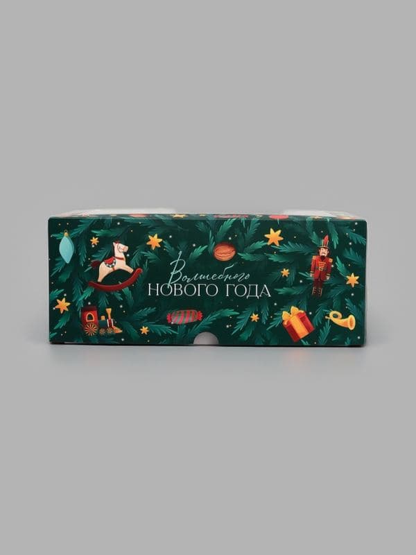 Коробка подарочная для капкейков складная, двухсторонняя «Щелкунчик», 25×17×10 см — фото 5