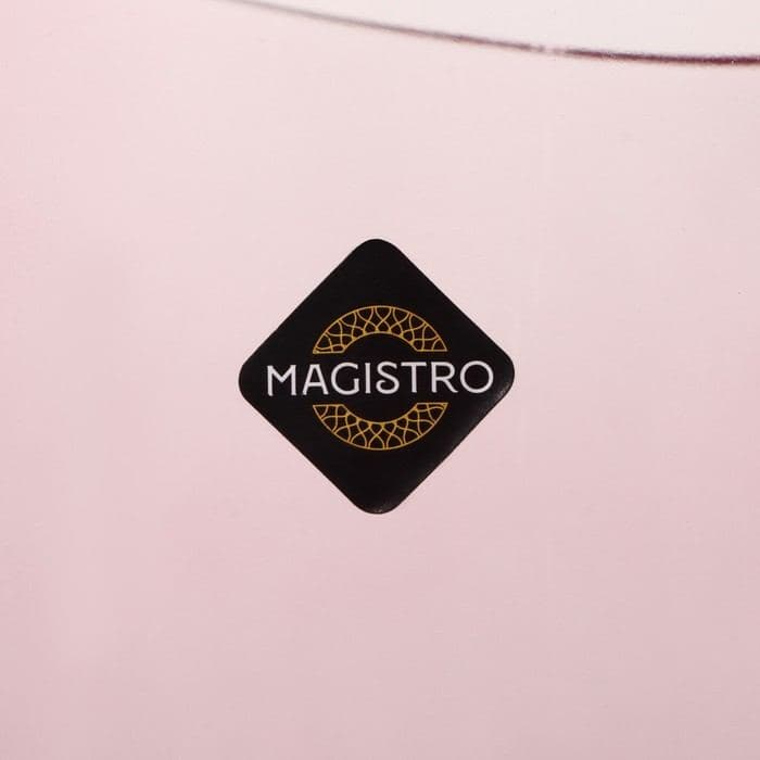 Стаканы Magistro «Иллюзия», 450 мл, 9.5×11.5 см, набор 6 шт., стекло, розовые — фото 5
