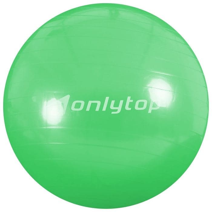 Фитбол ONLYTOP, d=55 см, 800 г, антивзрыв, цвет зелёный — фото 4