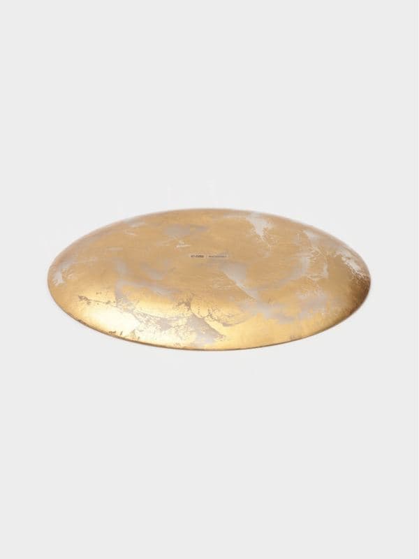 Тарелка подстановочная Magistro Gold Dust, d=33 см, стекло, золотистая — фото 4