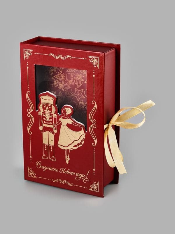 Коробка - книга подарочная, с окном «Елочная игрушка», 20×12.5×5 см — фото 4