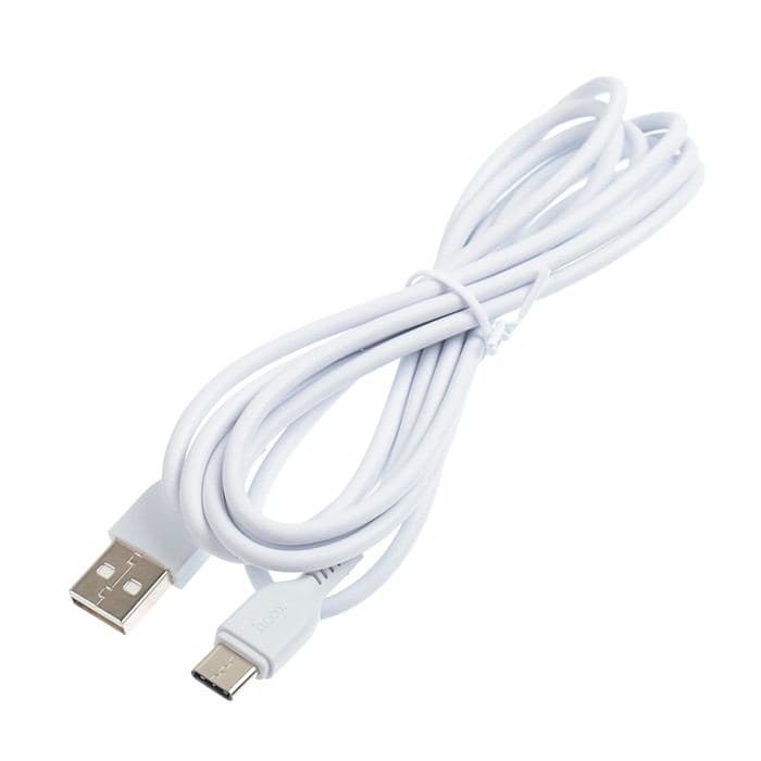 Кабель Hoco X20, Type-C - USB, 3 А, 2 м, PVC оплетка, белый — фото 3