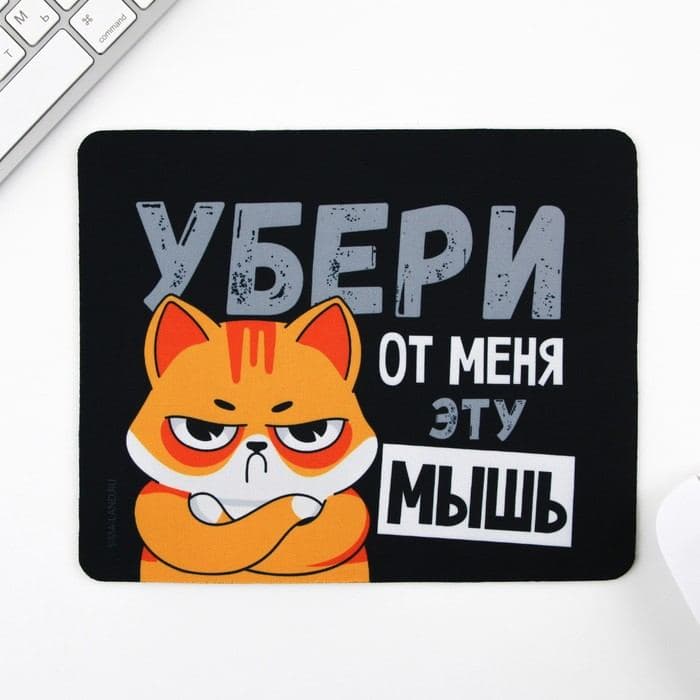 Коврик для компьютерной мыши «Убери эту мышь», 22×18 см — фото 2