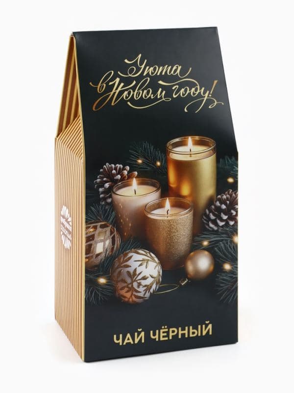 Подарочный набор новогодний «Уюта в Новом году», чай 50 г, печенье с предсказанием, ежедневник — фото 5