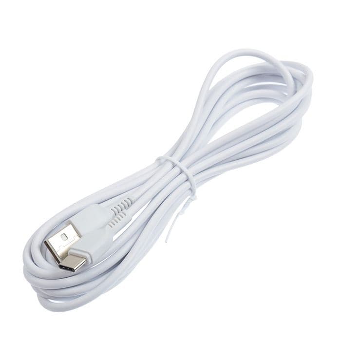 Кабель Hoco X20, Type-C - USB, 3 А, 3 м, PVC оплетка, белый — фото 2