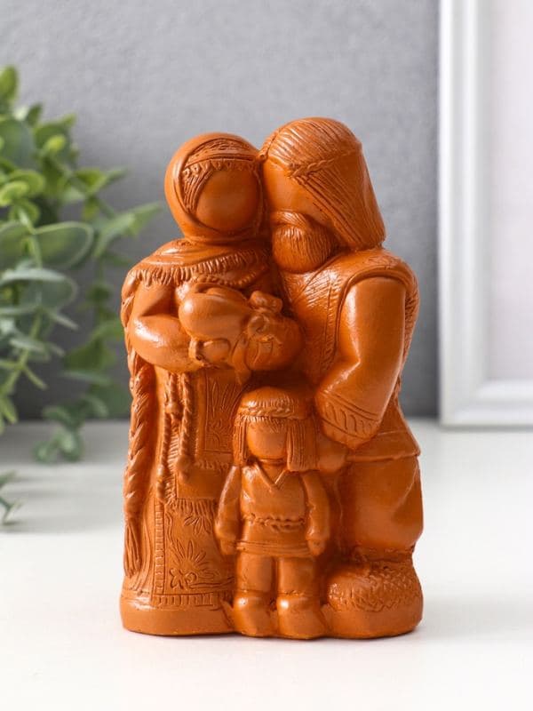 Фигурка декоративная «Семейный оберег», 14×8.5×6 см, красная глина — фото 2
