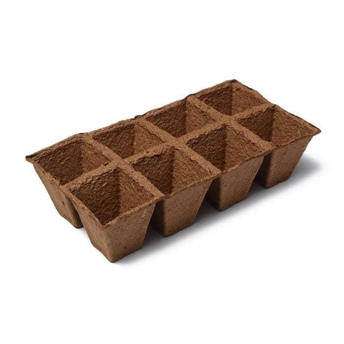Кассета для рассады, 30×15×8 см, 8 ячеек по 150 мл, 6×6 см, торф, набор 3 шт. — фото 5