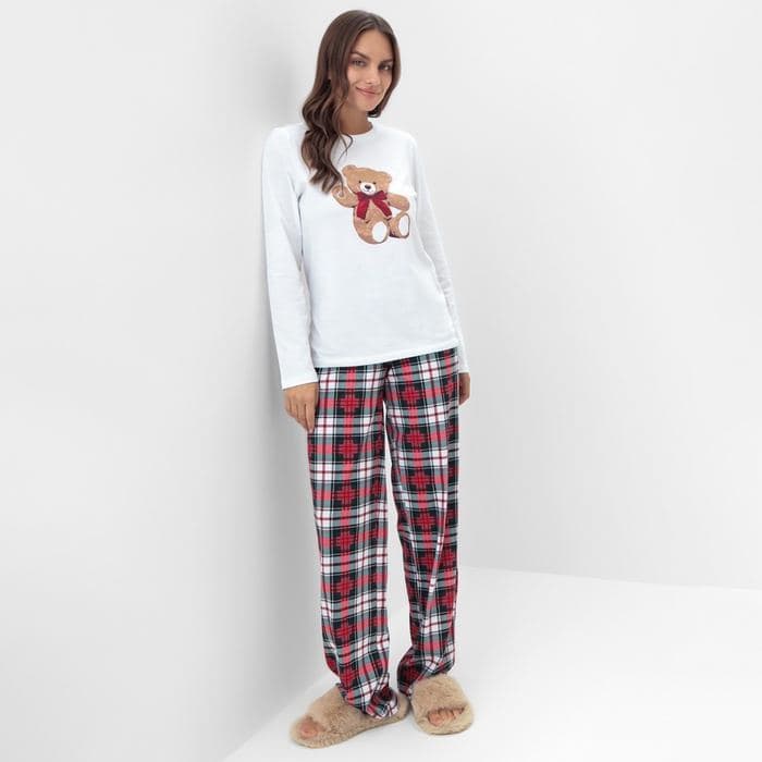 Пижама новогодняя женская: лонгслив, брюки, KAFTAN Christmas time — фото 5