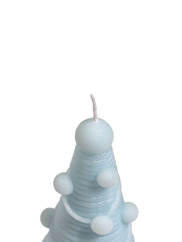 Свеча новогодняя «Ёлочка с шариками», 145 г, 6×6×14 см, светло-зелёный — фото 3