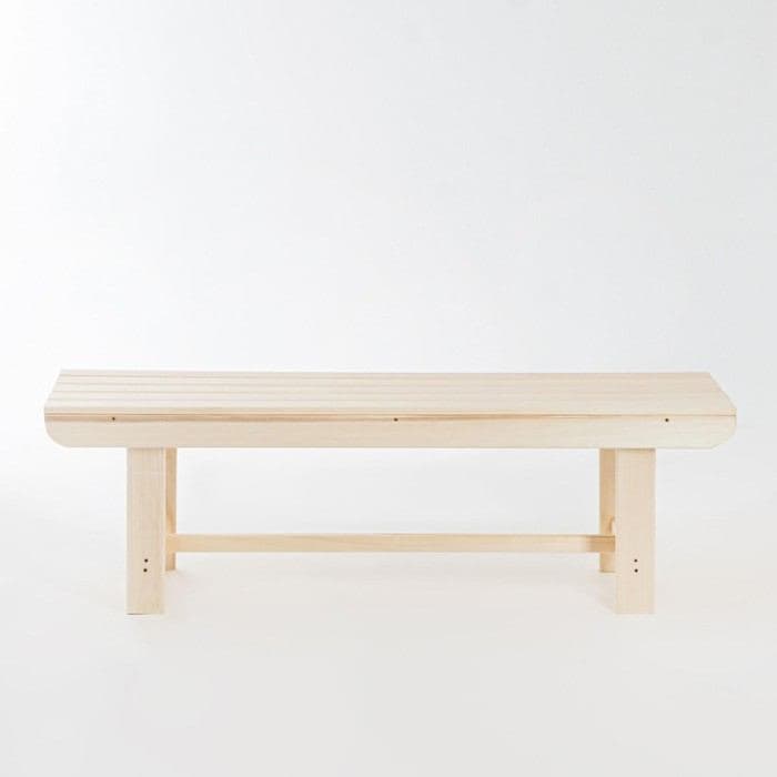 Лавка деревянная из наличника липы «Добропаровъ», 140×40×43.5 см, для бани, нагрузка до 160 кг — фото 3
