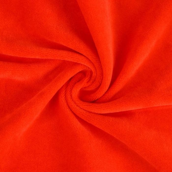 Ткань для рукоделия, велюр на трикотажной основе, красная, лоскут 45×50 см — фото 3