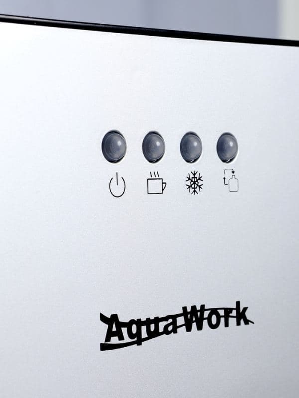 Кулер для воды AquaWork J-41LDS, 450 Вт, нагрев, охлаждение до 12º С, нижняя загрузка, серый — фото 4