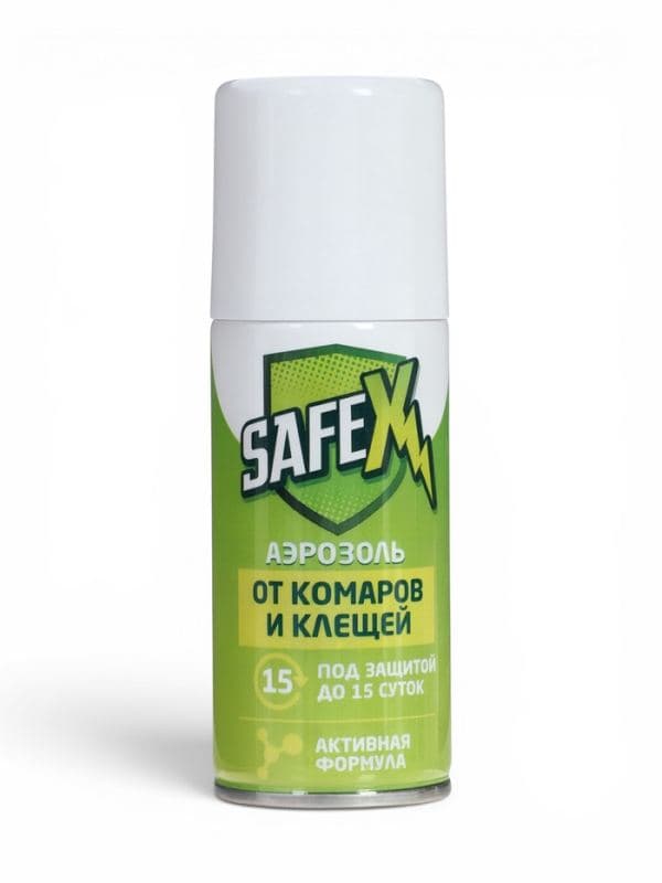 Аэрозоль акарицидно-репеллентный от клещей и комаров, SAFEX, 100 мл, 2 шт. — фото 2