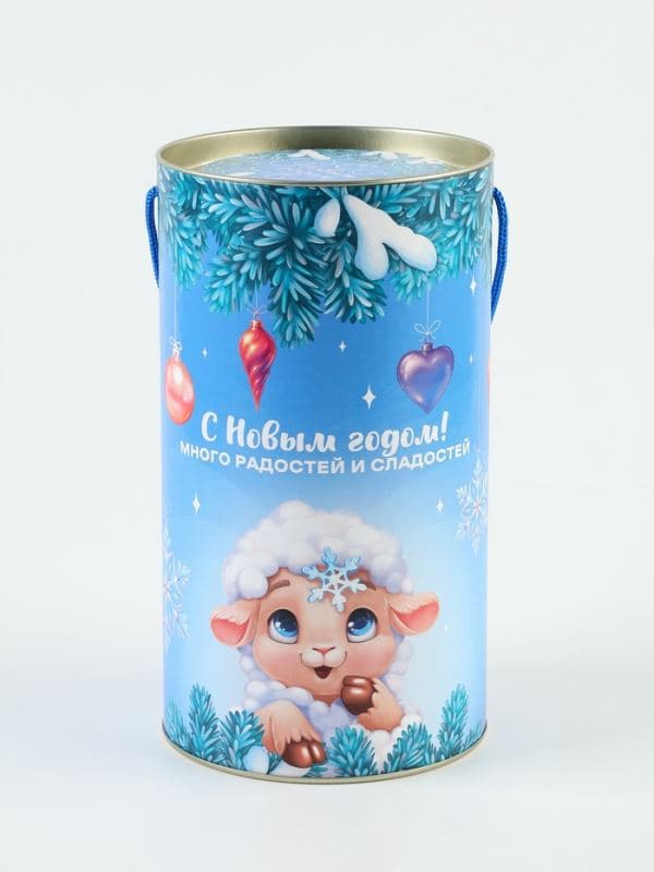 Сладкий подарок в тубусе «Много радостей», конфеты и ёлочные игрушки, 250 г — фото 3
